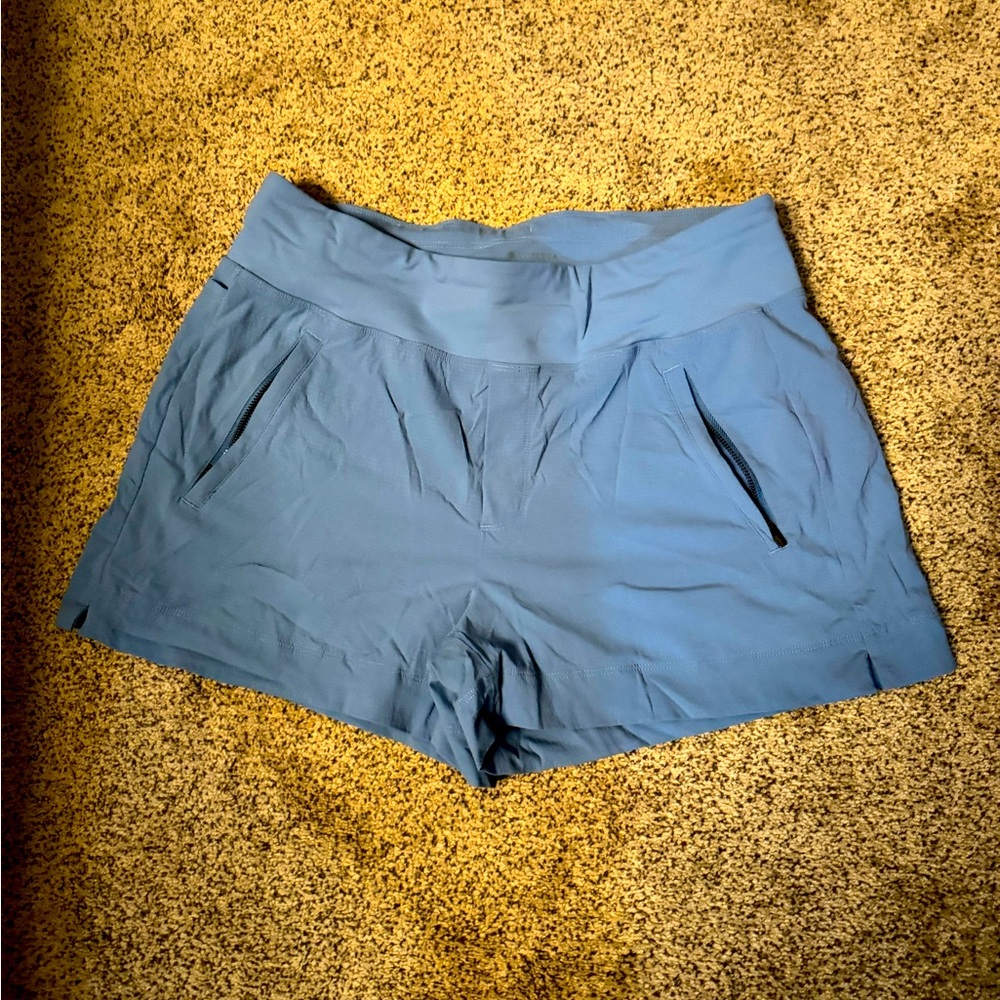 Athleta high waisted shorts.  Great shape!  Blue, size 10.